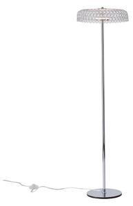 LED Stojací lampa LED/10W/230V 3000K lesklý chrom