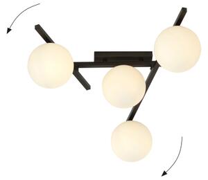 Stropní svítidlo SMART 4xE14/10W/230V černá/bílá