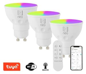 Immax NEO 07724CDO-SADA 3xLED RGB Stmívatel žárovka GU10/4,8W/230V Wi-Fi Tuya+DO