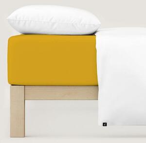 Prostěradlo Jersey Pure Bio 90x190-100x220x35 196 Yellow Deep Schlafgut