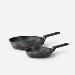 Fabini Sada pánví Meda 5.0 Economy, ø 20 cm + ø 26 cm, 2 díly - Nepřilnavé pánve s keramickým povrchem, černé