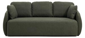 Tmavě zelená žinylková rozkládací pohovka 218 cm Laira – Kave Home