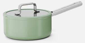 Fabini Rendlík Meda 5.0 Standard, ø 20 cm (2,4 l) - Nepřilnavý rendlík s keramickým povrchem s poklicí, šalvějově zelený