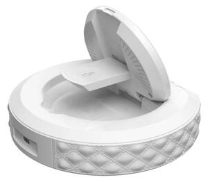 Immax 08983L - Budík s LCD displejem a bezdrátovou Qi nabíječkou 27W/9V bílá