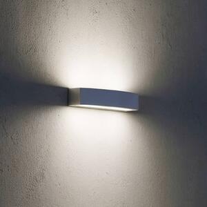 IDEAL LUX Ideal Lux venkovní nástěnné svítidlo Andromeda, šedé, šířka 45 cm, E27, stmívatelný, Hliník / šedá / zinek, Koupelna, Hliník, Moderní, Nástěnné bodové svítidlo