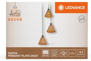 Ledvance - Lustr na lanku DECOR RAFFIA 3xE27/15W/230V rafie