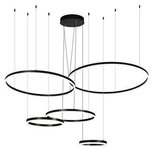 LED Stmívatelný lustr na lanku LED/220W/230V 3000-6500K + dálkové ovládání