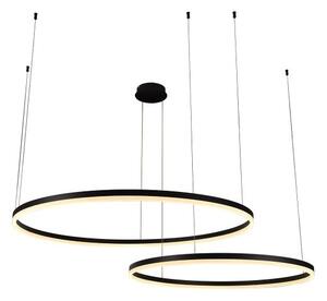 LED Stmívatelný lustr na lanku LED/128W/230V 3000-6500K + dálkové ovládání