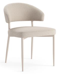 MAZZONI EXPORT IRIS Béžová (tkanina Basel 24)/béžový rám - MODERNÍ ČALOUNĚNÁ ŽIDLE DO OBÝVACÍHO POKOJE / JÍDELNY BOHO