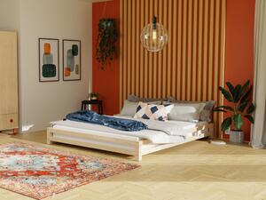 Dvoulůžková postel JAPA - Bílá, 180 x 200 cm