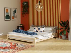 Dvoulůžková postel JAPA - Bílá, Rozměr: 160 x 200 cm