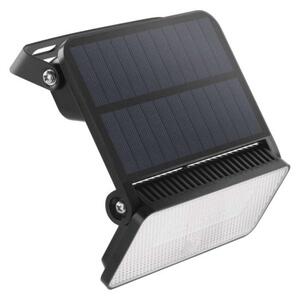 EMOS Solární LED reflektor SOLO s pohybovým čidlem, černý, neutrální bílá, IP54 1552121000