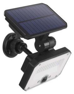 EMOS Solární LED reflektor SPILO s pohybovým čidlem, černý, teplá bílá, IP54 1552131000