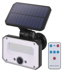 EMOS Solární LED reflektor SPILO s pohybovým čidlem, černý, teplá bílá 1552131000