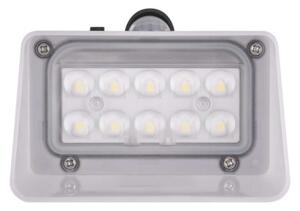 EMOS Solární LED svítidlo LUNIS s pohybovým čidlem, černé, neutrální bílá, IP65 1553151000