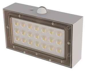 EMOS Solární LED svítidlo BRIXO s pohybovým čidlem, bílé, neutrální bílá, IP65 1553161000