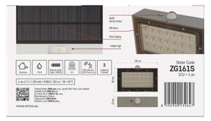 EMOS Solární LED svítidlo BRIXO s pohybovým čidlem, bílé, neutrální bílá, IP65 1553161000