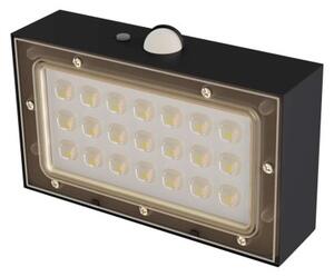 EMOS Solární LED svítidlo BRIXO s pohybovým čidlem, černé, neutrální bílá, IP65 1553162000