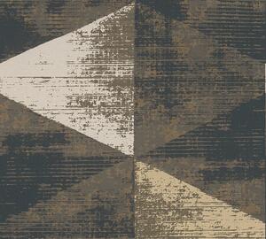 A.S. Création | Vliesová tapeta na zeď Geo Effect 38353-2 | 0,53 x 10,05 m | béžová, černá, hnědá