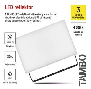 EMOS LED reflektor TAMBO, 30 W, 3000l m, IP65, černý 1531253200