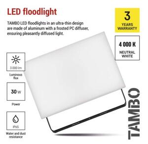 EMOS LED reflektor TAMBO, 30 W, 3000l m, IP65, černý 1531253200