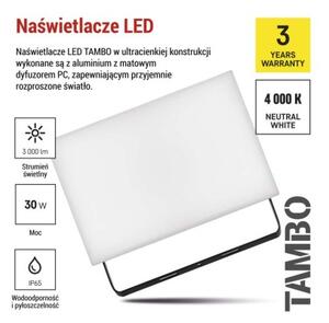 EMOS LED reflektor TAMBO, 30 W, 3000l m, IP65, černý 1531253200
