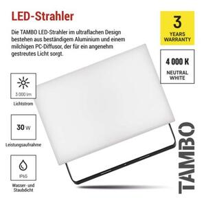 EMOS LED reflektor TAMBO, 30 W, 3000l m, IP65, černý 1531253200