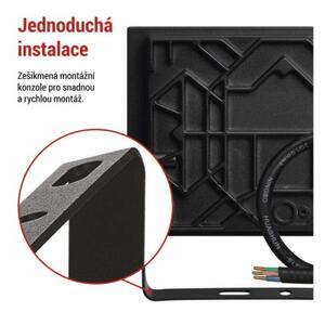 EMOS LED reflektor TAMBO, 30 W, 3000l m, IP65, černý 1531253200