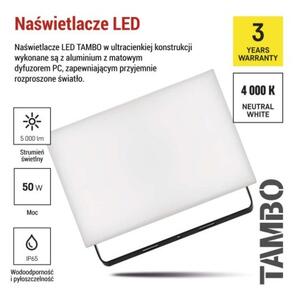 EMOS LED reflektor TAMBO, 50 W, 5000l m, IP65, černý 1531254200