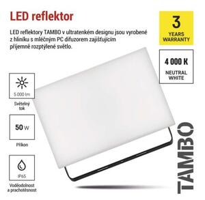 EMOS LED reflektor TAMBO, 50 W, 5000l m, IP65, černý 1531254200