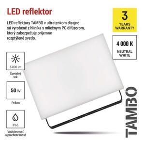 EMOS LED reflektor TAMBO, 50 W, 5000l m, IP65, černý 1531254200