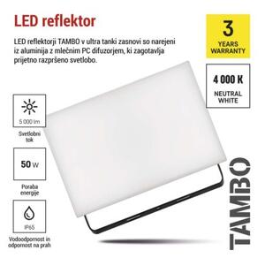 EMOS LED reflektor TAMBO, 50 W, 5000l m, IP65, černý 1531254200