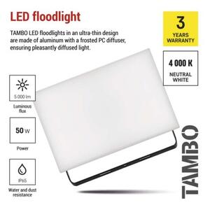 EMOS LED reflektor TAMBO, 50 W, 5000l m, IP65, černý 1531254200
