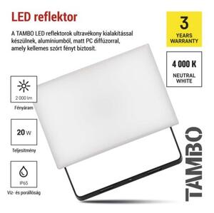 EMOS LED reflektor TAMBO, 20 W, 2000l m, IP65, černý 1531252200