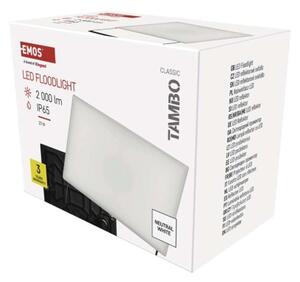 EMOS LED reflektor TAMBO, 20 W, 2000l m, IP65, černý 1531252200