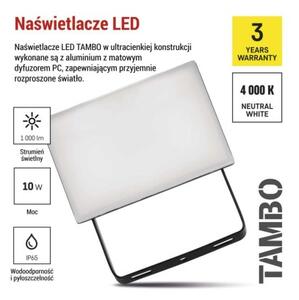EMOS LED reflektor TAMBO, 10 W, 1000l m, IP65, černý 1531251200