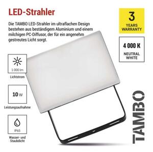 EMOS LED reflektor TAMBO, 10 W, 1000l m, IP65, černý 1531251200