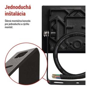 EMOS LED reflektor TAMBO, 10 W, 1000l m, IP65, černý 1531251200