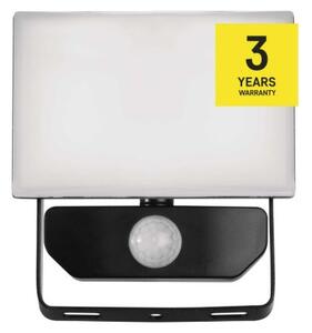 EMOS LED reflektor TAMBO se senzorem pohybu, 10 W, 1000 lm, černý, IP54 1531291200