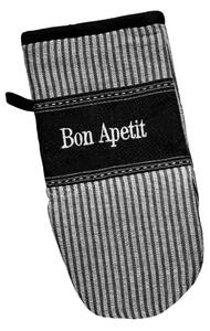 Chňapka BON APETIT černobílá 15 x 30 cm