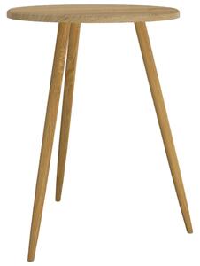 Bistro stolek světle hnědý Ø 60 x 76 cm MDF a železo
