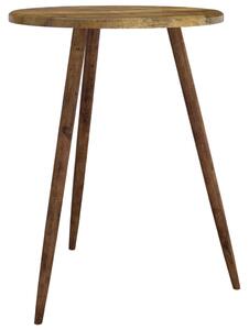 Bistro stolek tmavě hnědý Ø 60 x 76 cm MDF a železo