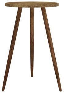Bistro stolek tmavě hnědý Ø 50 x 76 cm MDF a železo