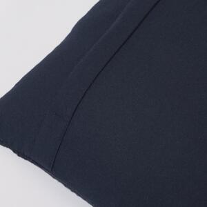 Černý bavlněný povlak na polštář s bílými pruhy Kave Home Adalgisa 45 x 45 cm