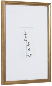 Obraz květin se zlatým rámem Kave Home Akina 30 x 40 cm