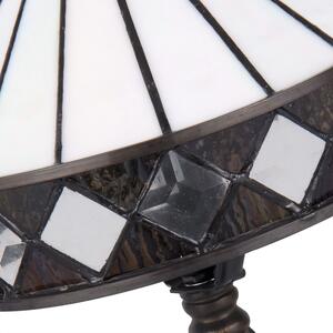 Stolní Tiffany lampa Black & White - Ø 20*36 cm