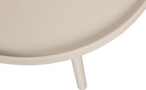 Hoorns Béžový lakovaný konferenční stolek Mireli 60 cm