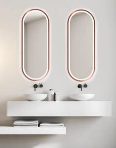Zrcadlo Zeta Copper LED 60 x 80 cm