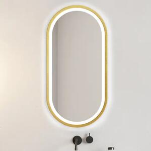 Zrcadlo Zeta Gold LED 60 x 80 cm