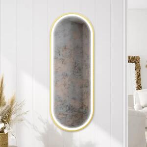 Zrcadlo Zeta Gold LED 60 x 80 cm